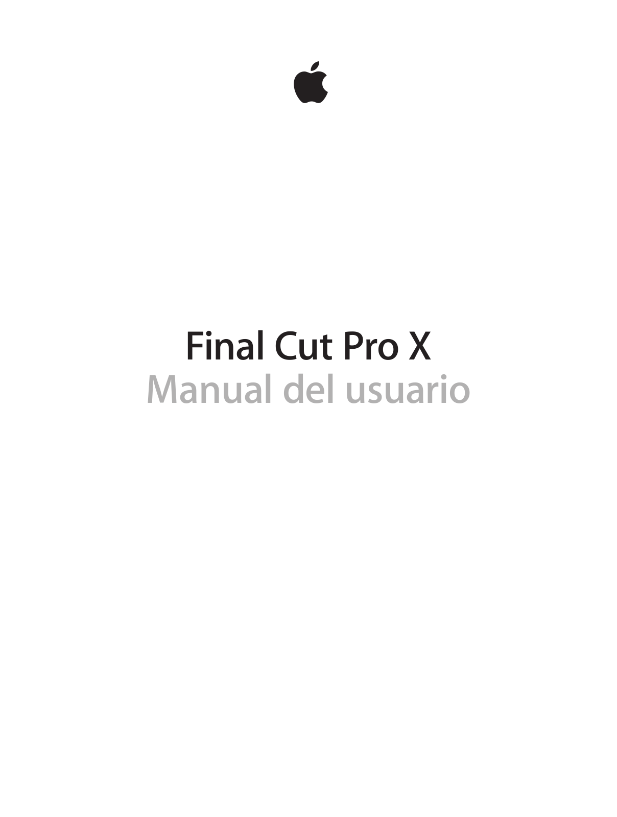 Apple Final Cut Pro X - 10.1.2 Instruction Manual