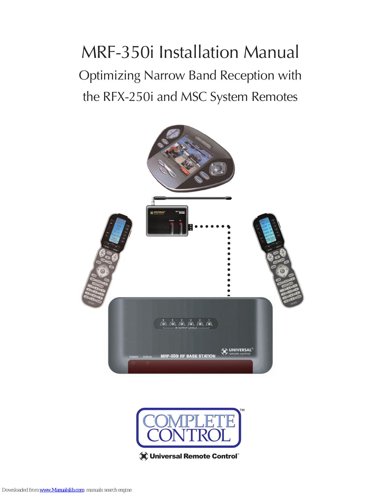 Universal Remote MRF-350i Installation Manual - ManualMachine.com