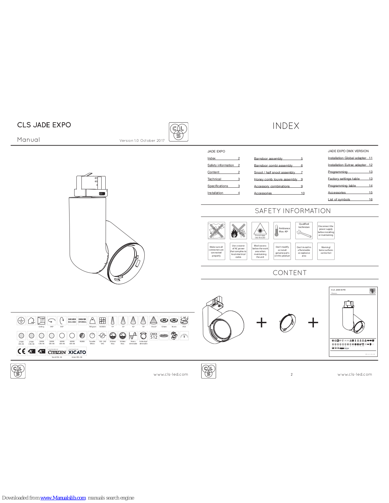 CLS JADE EXPO User Manual