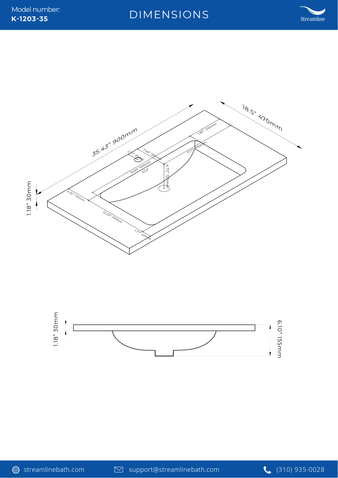 Streamline Bath SLBH7773 Specifications - ManualMachine.com
