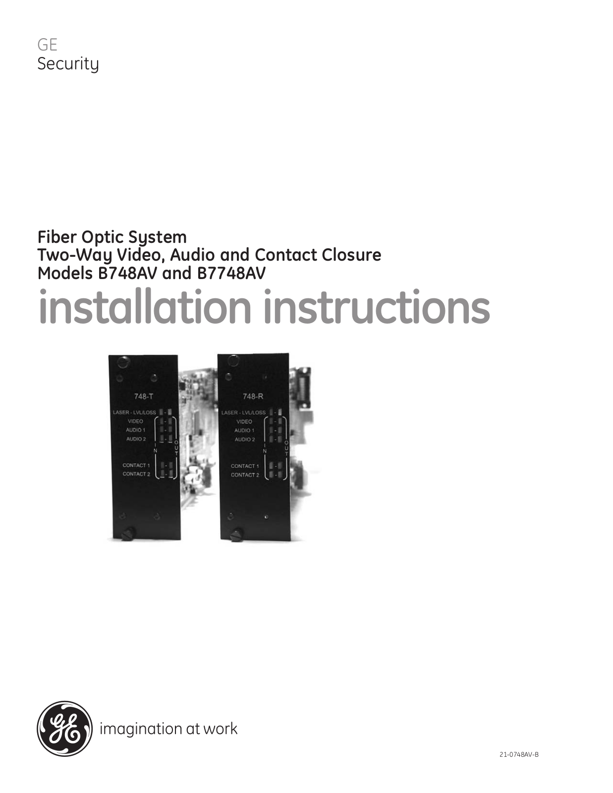 Interlogix B7748AV User Manual