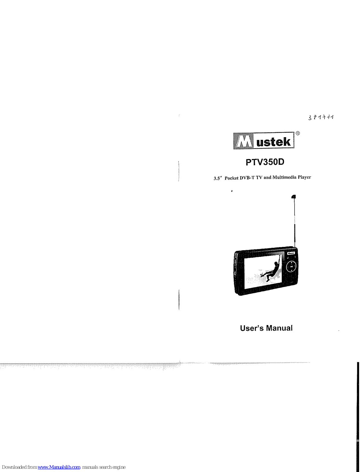 Mustek PTV350D User Manual