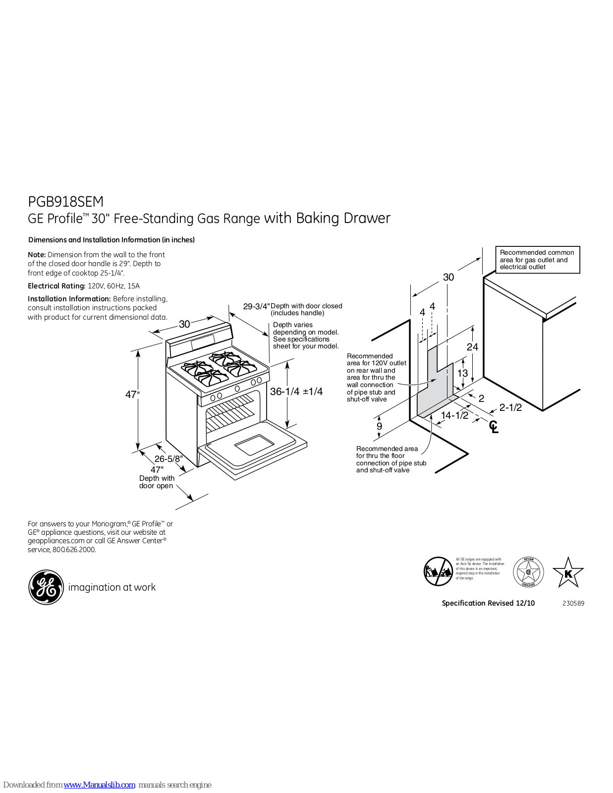 GE PGB918SEMSS - 30