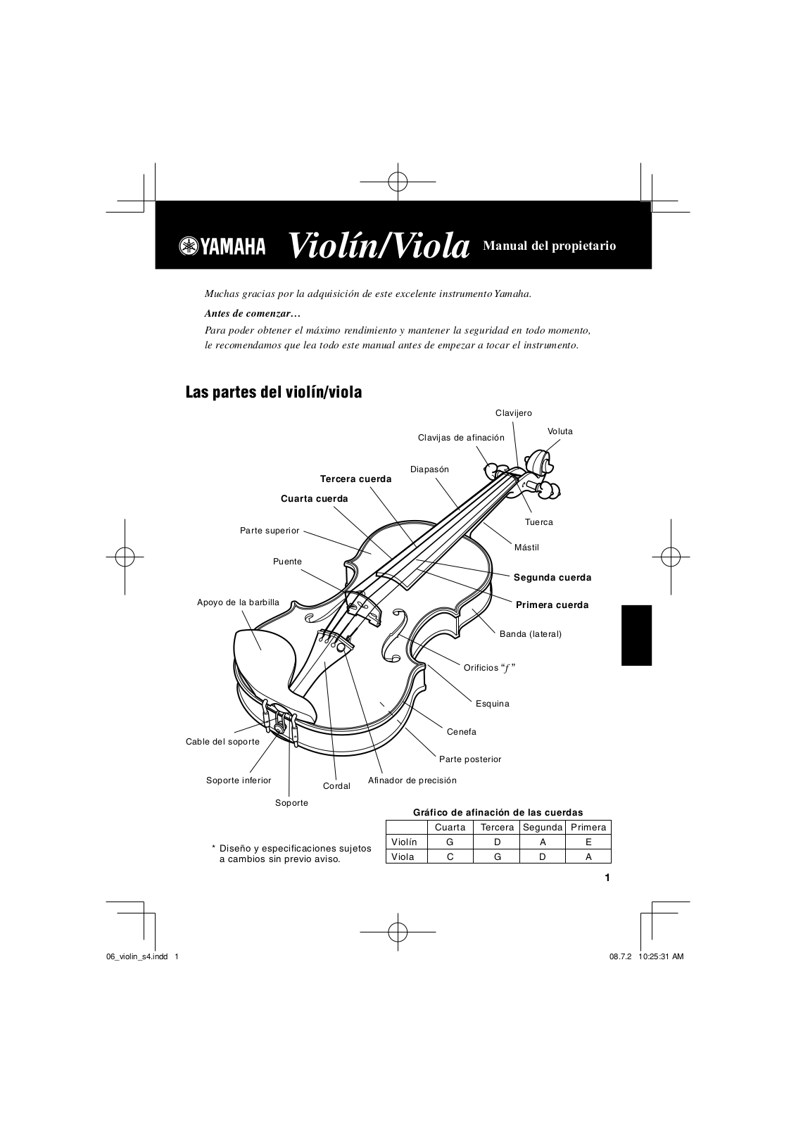 Yamaha V7SG, V10G, V10SG, V20G, V20SG User Manual