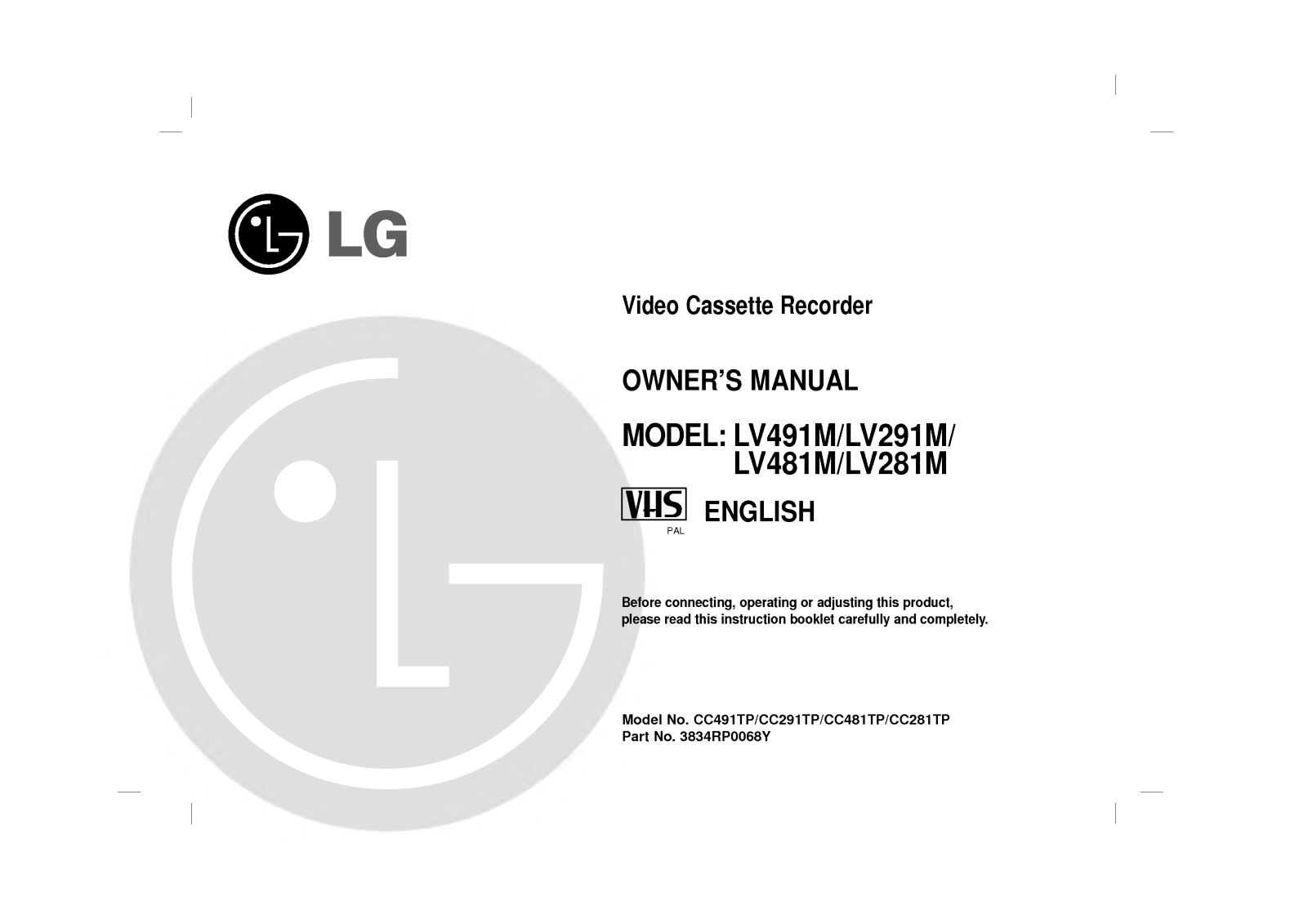 LG LV281M User Manual