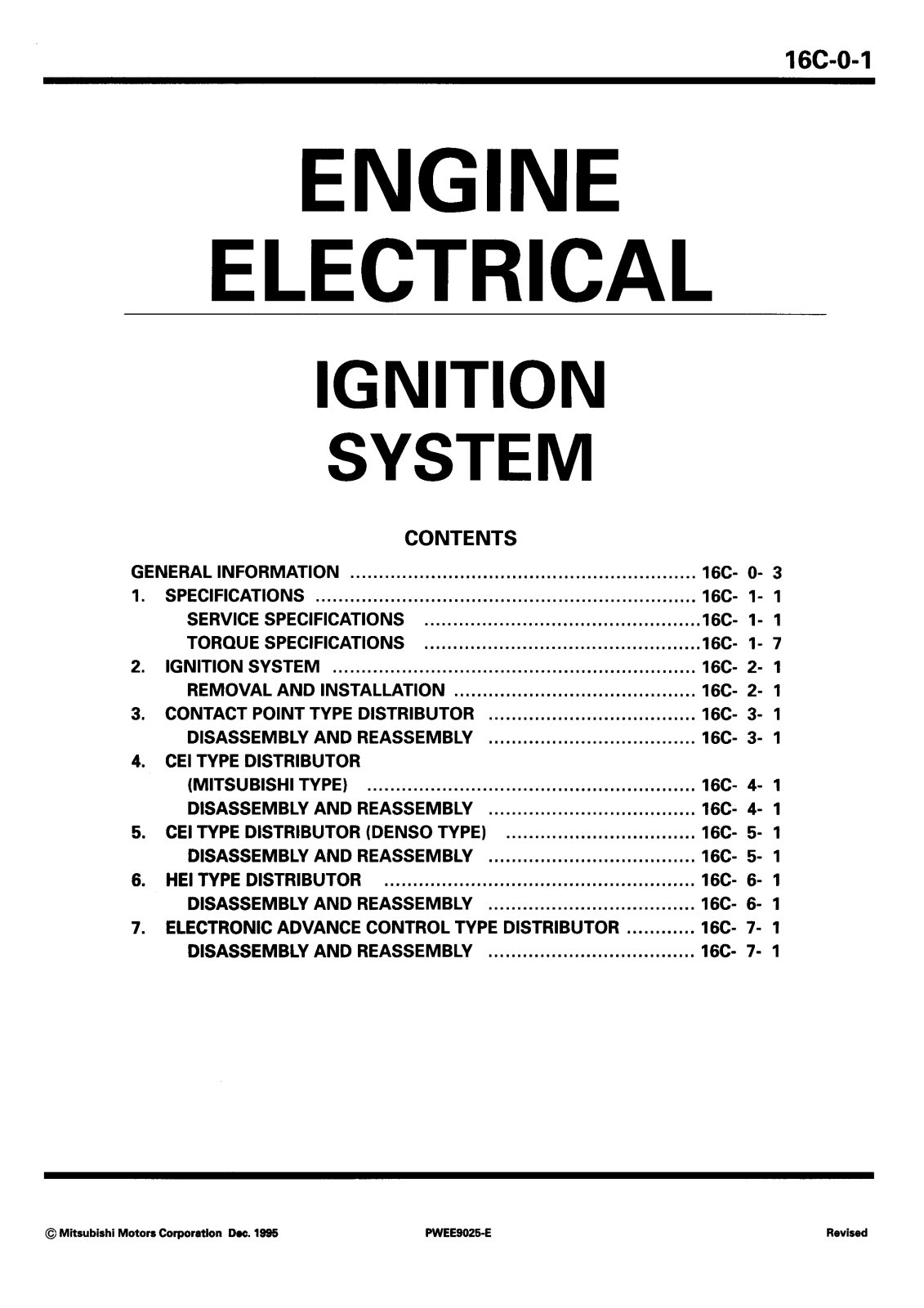 mitsubishi PWEE9025 Service manual