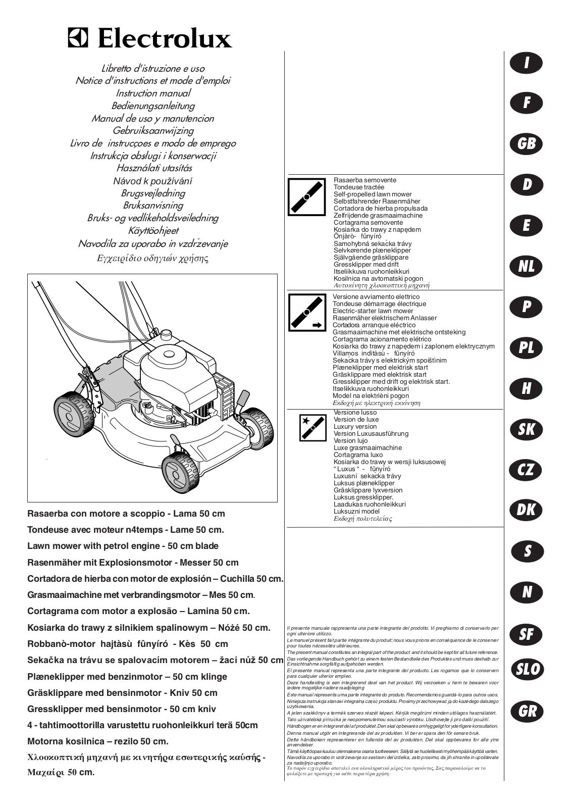 Electrolux PT3550SK, P3550SBIO, P6050SBIO, P4050SDBIO, P3550SKBIO User Manual