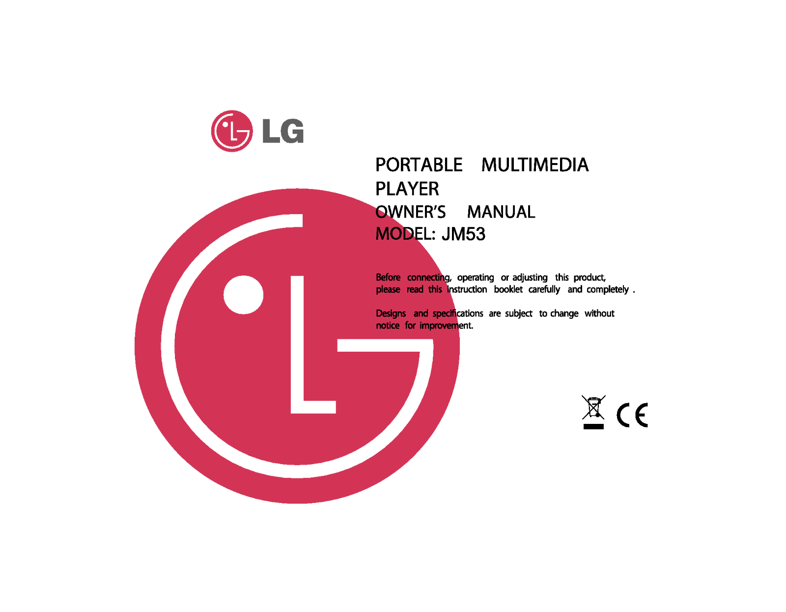 LG MF-JM53E8K User Manual