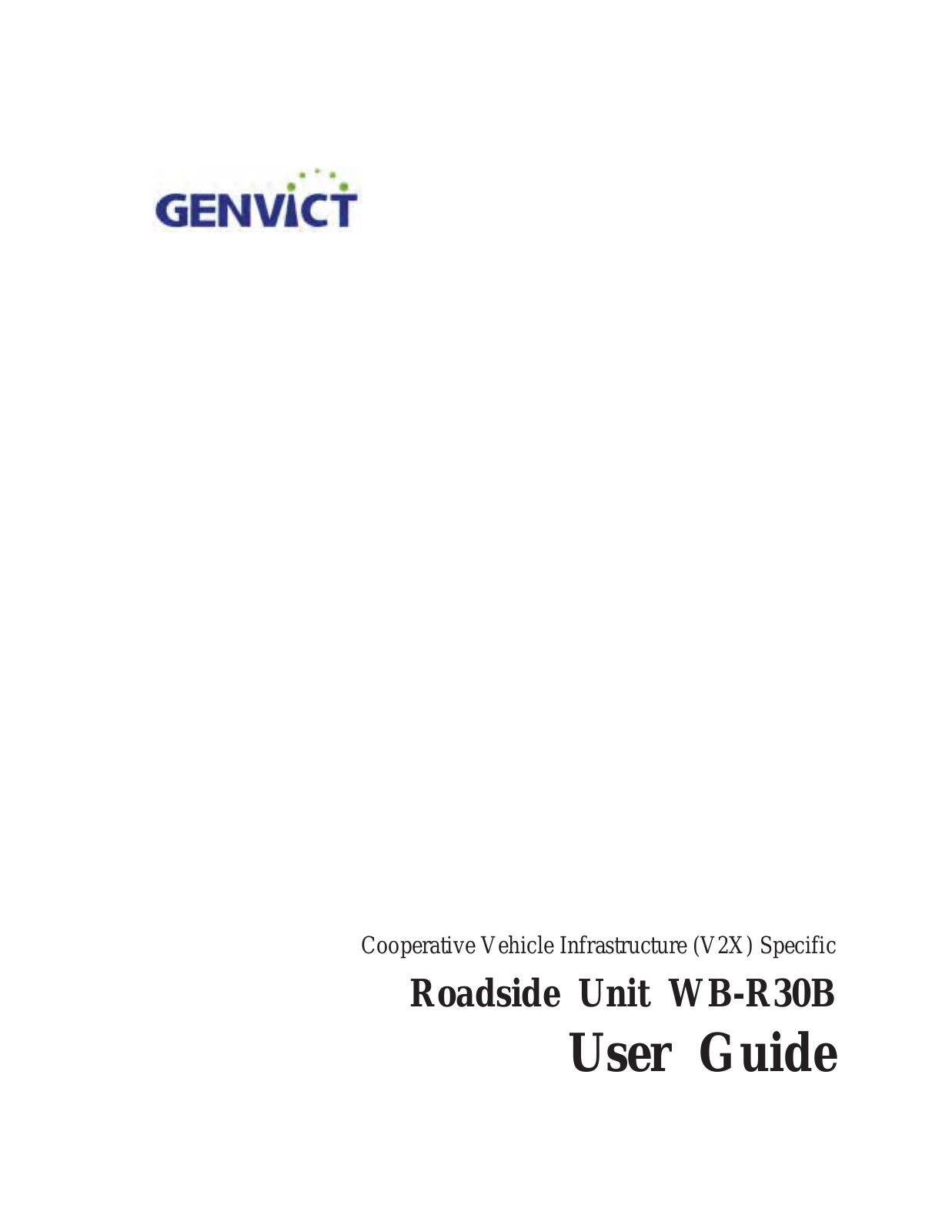 Genvict Technologies WB-R30B Users manual