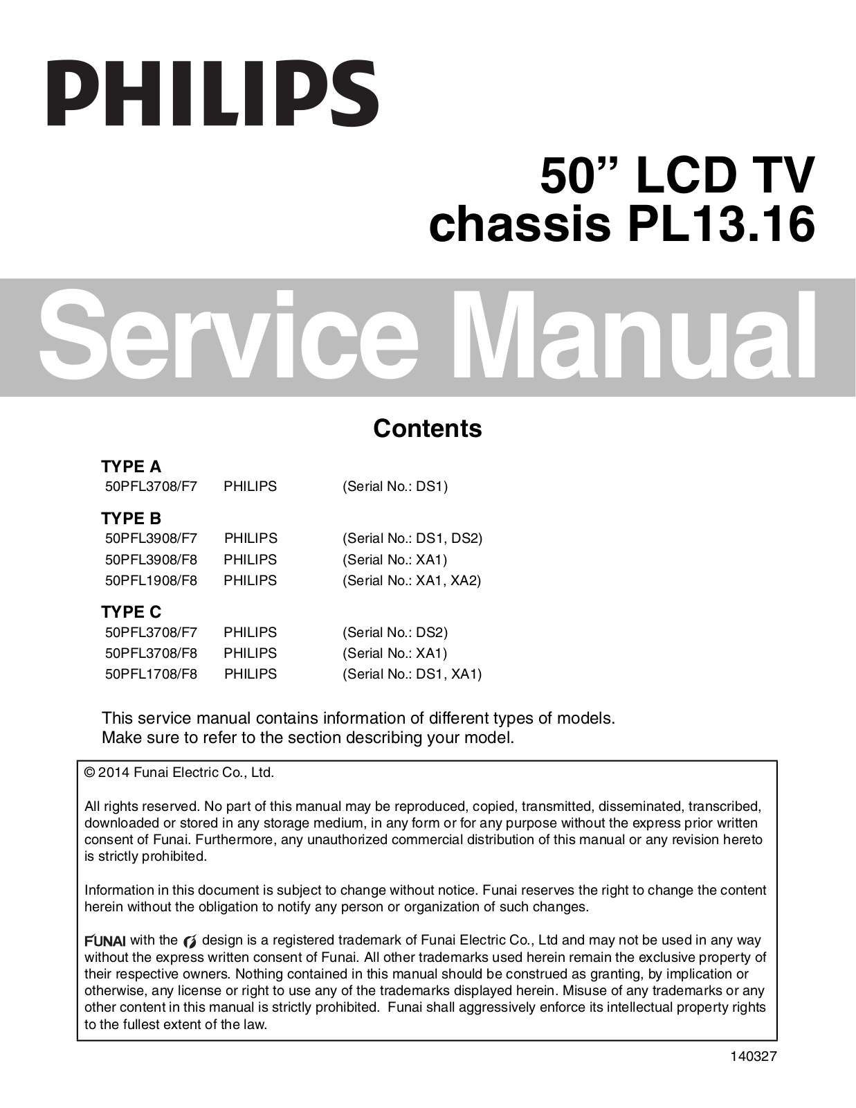 Philips 50PFL3708/F7 Schematic