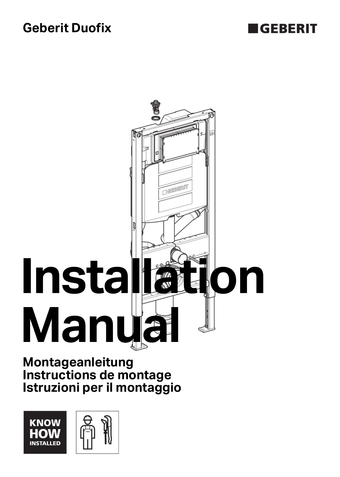 GEBERIT DUOFIX UP 320 111.370.00.5 User Manual