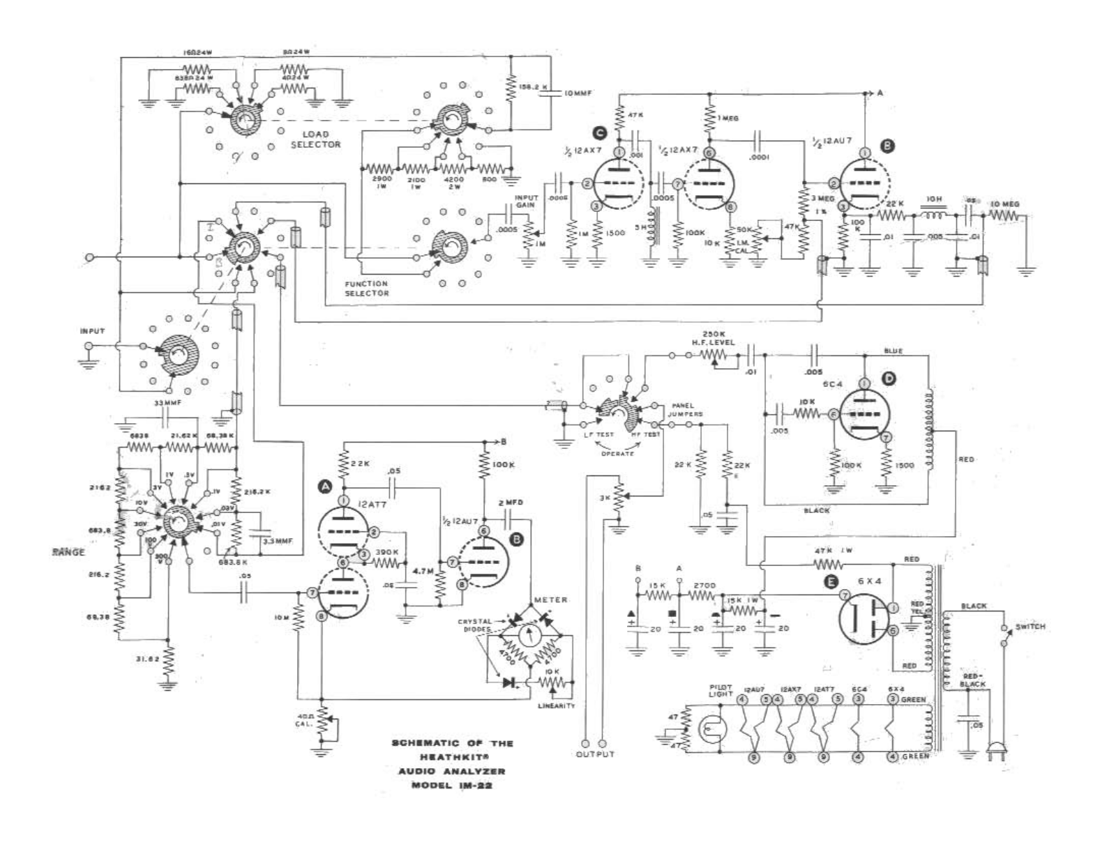 Heath Company IM-22 Schematic