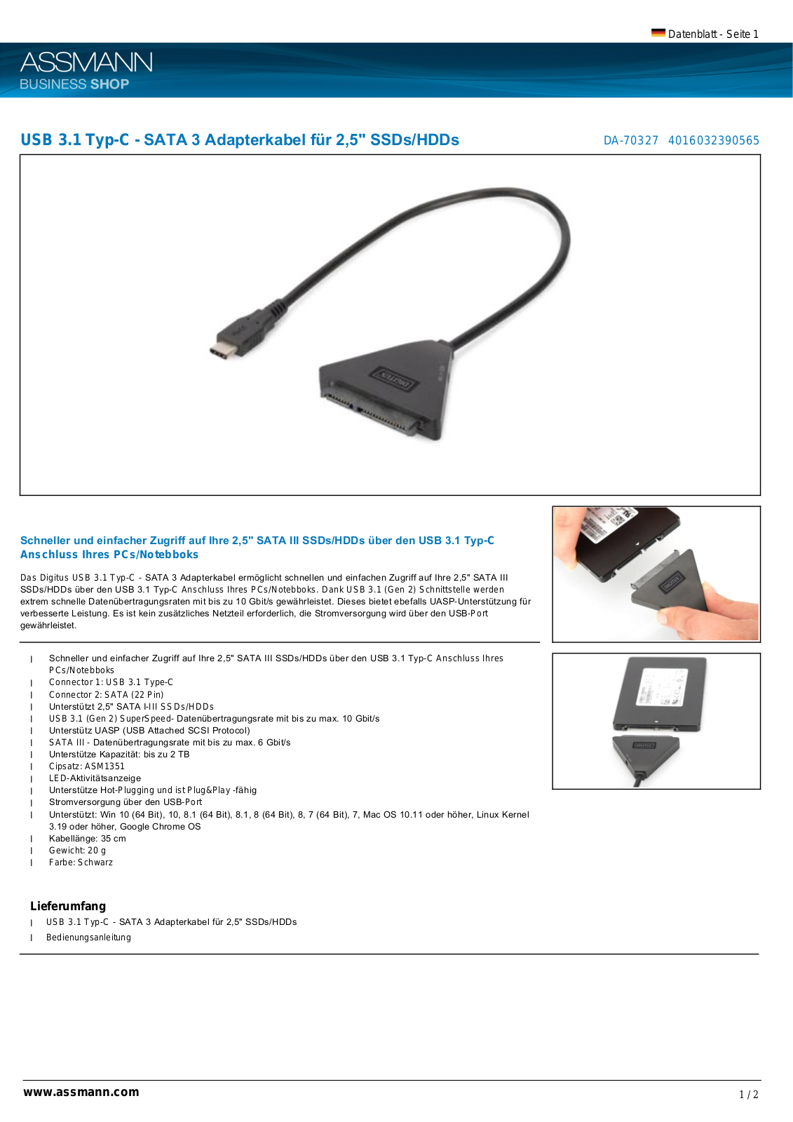 Digitus DA-70327 User Manual