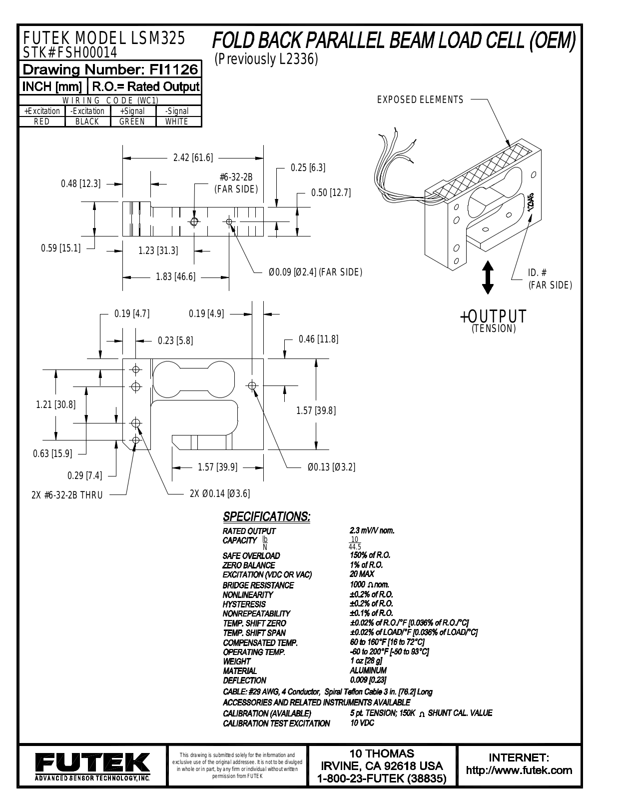 FUTEK LSM325 Service Manual