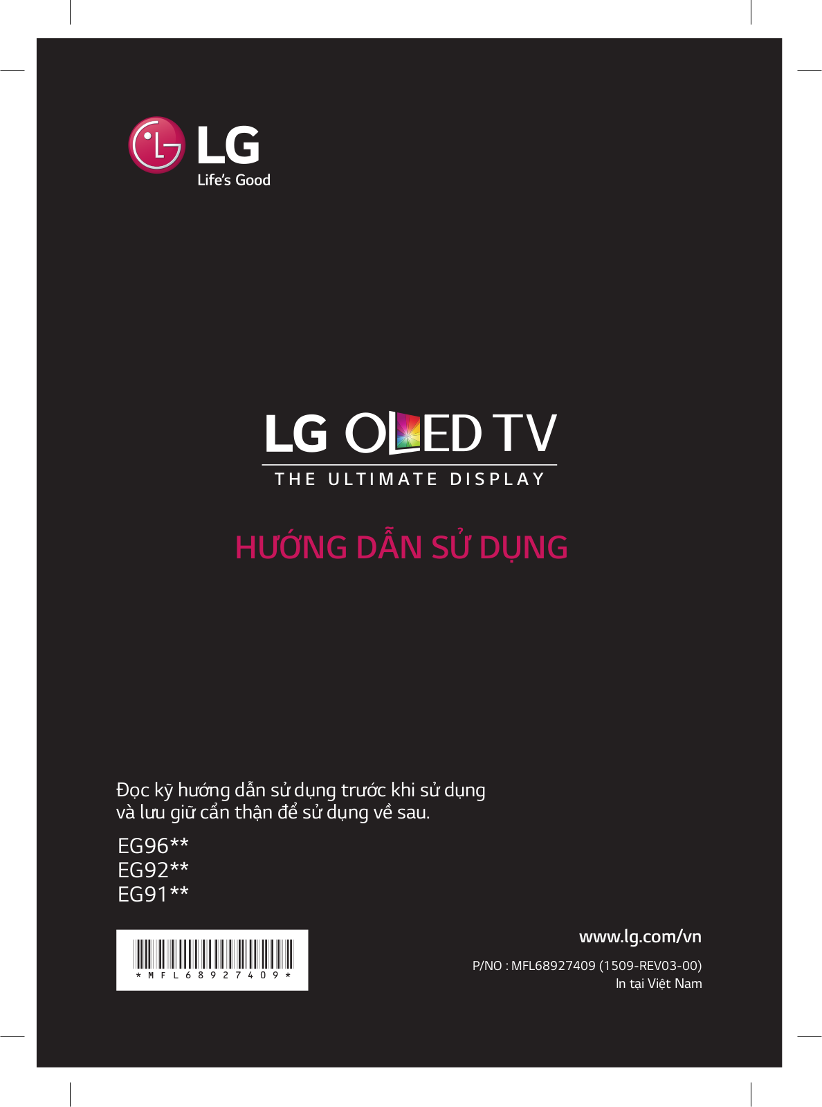 LG 55EG910T, 55EG920T, 65EG965T User manual