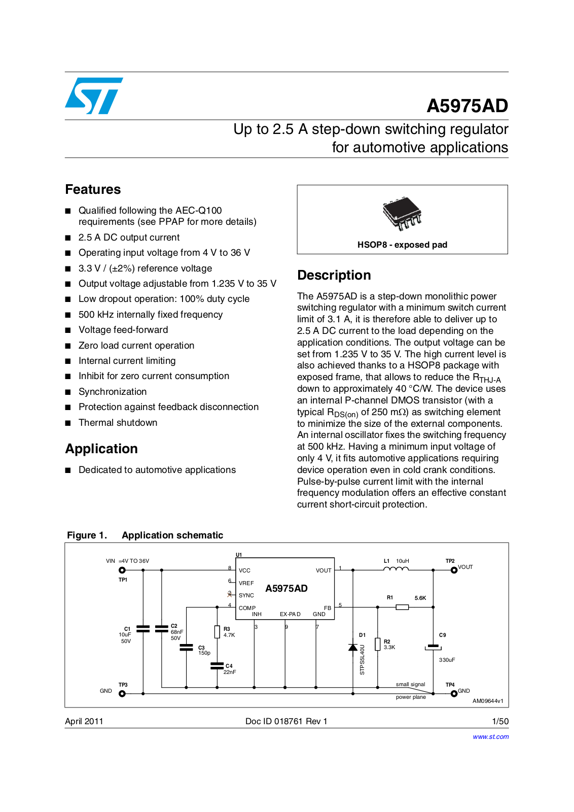 ST A5975AD User Manual