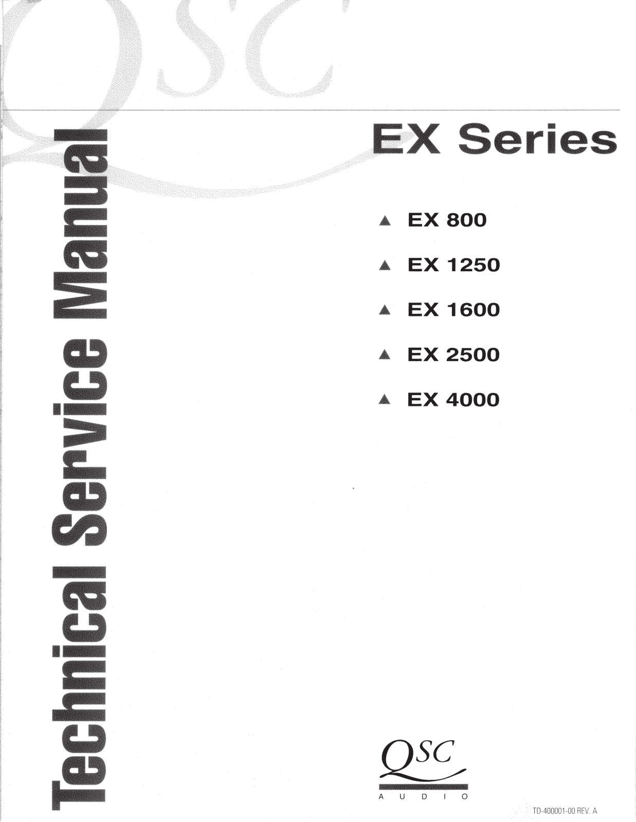 QSC EX-4000 Service manual