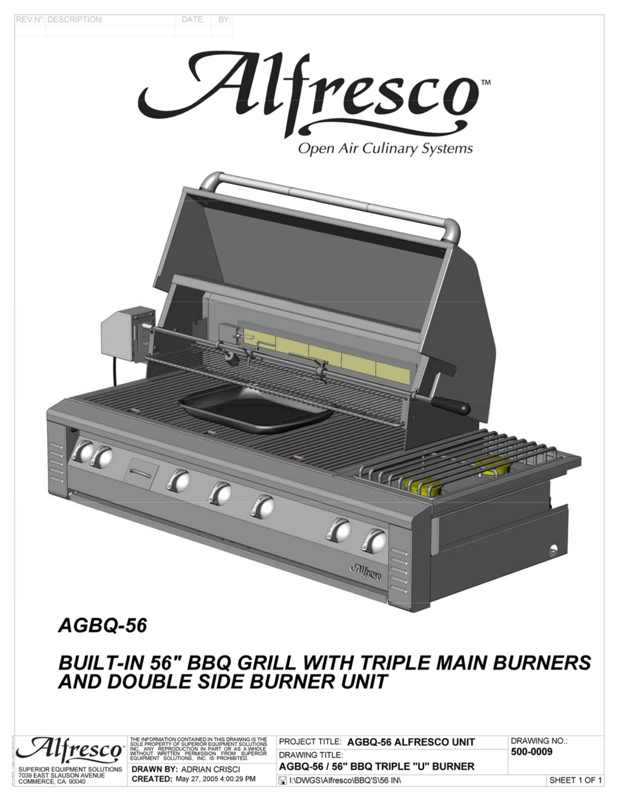 Alfresco Agbq-56bfg Installation Guide