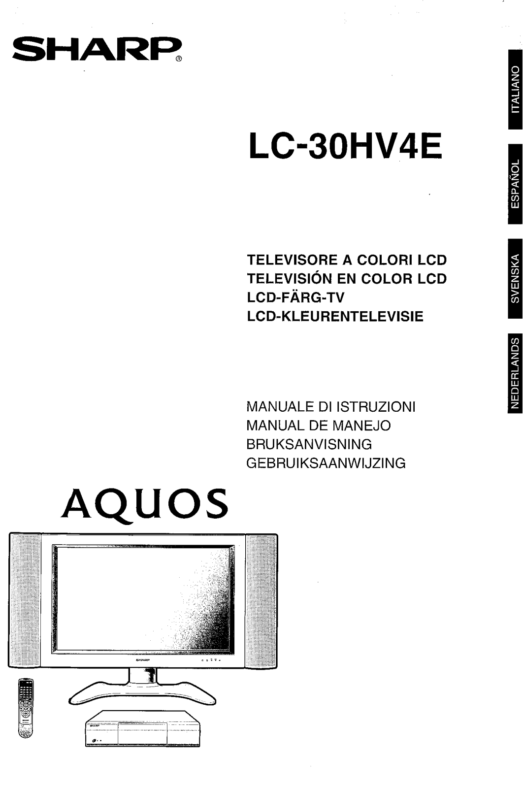 Sharp LC-30HV4E User Manual