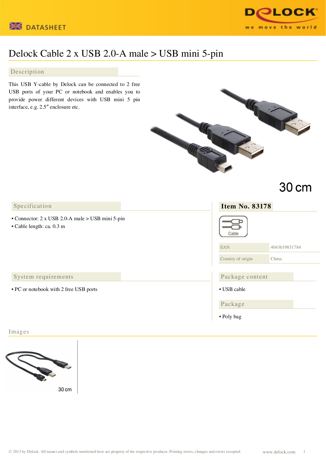 DeLOCK 83178 User Manual