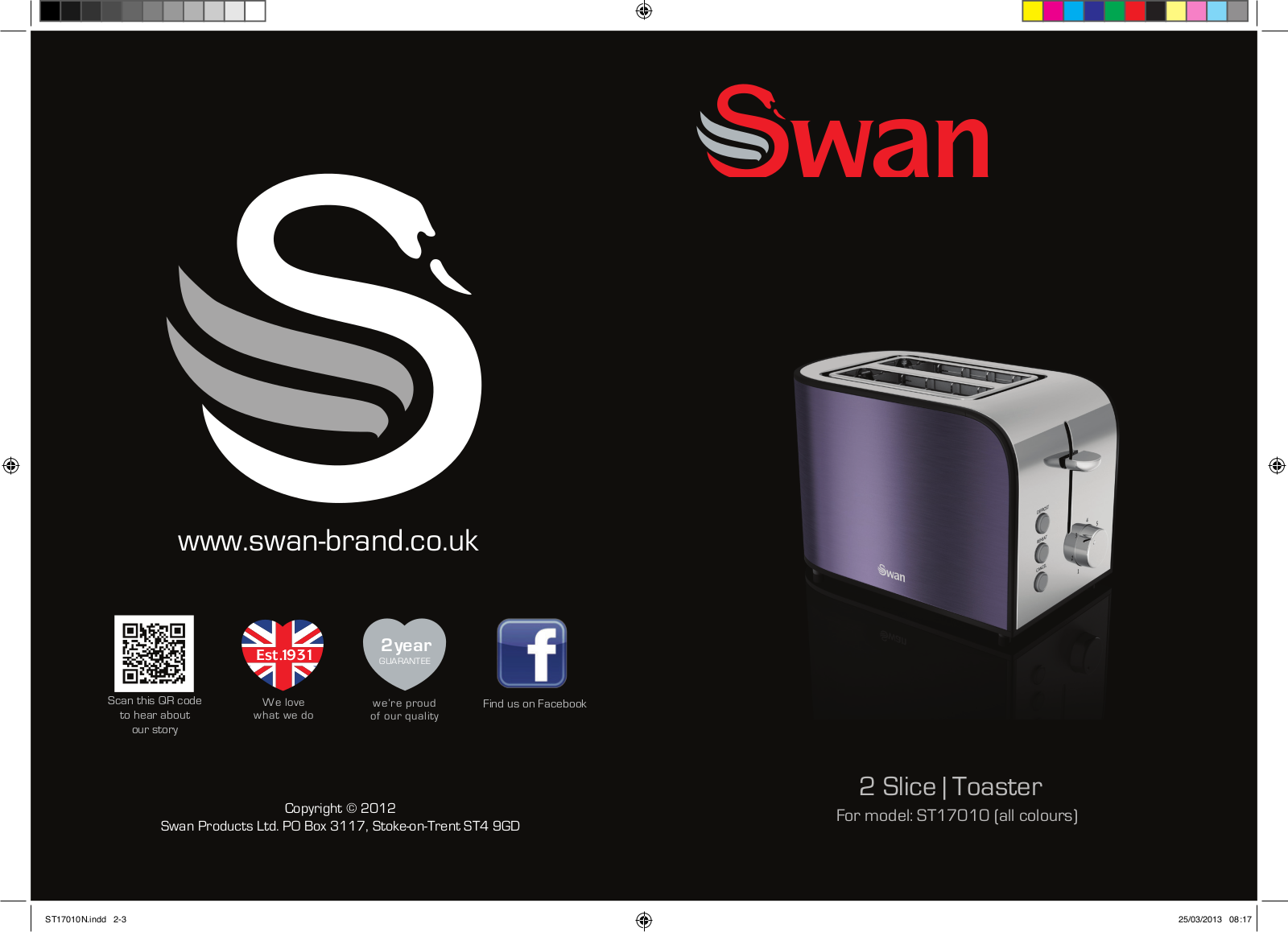 Swan ST17010COPN User Manual