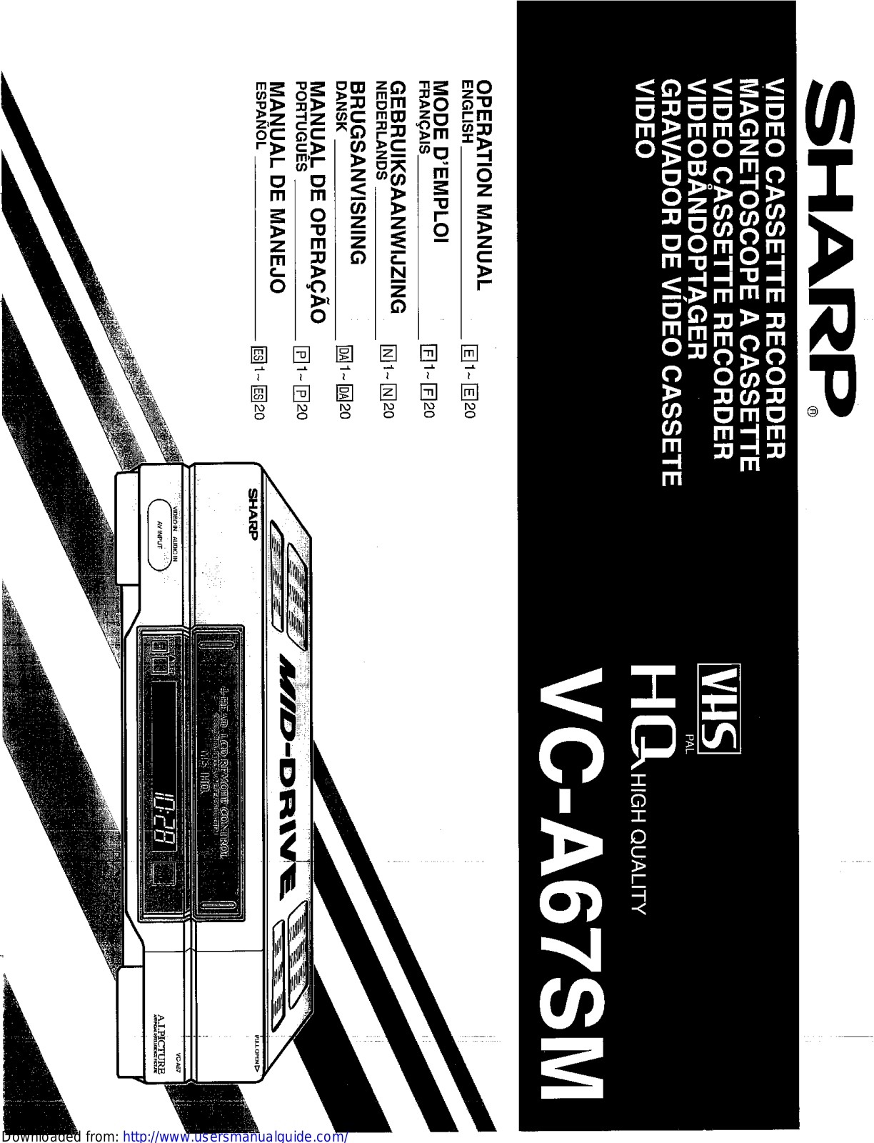 SHARP VC-A67SM User Manual