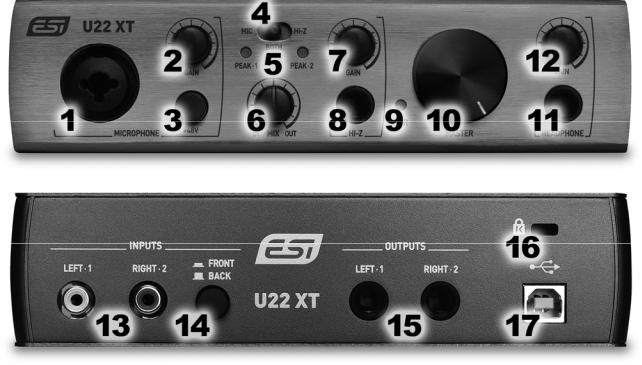 ESI U22 XT Manual