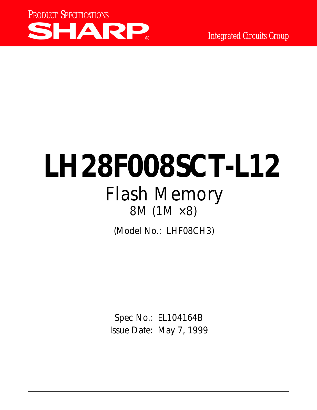 Datasheet LH28F008SCT-L12 Datasheet (Sharp) - ManualMachine.com