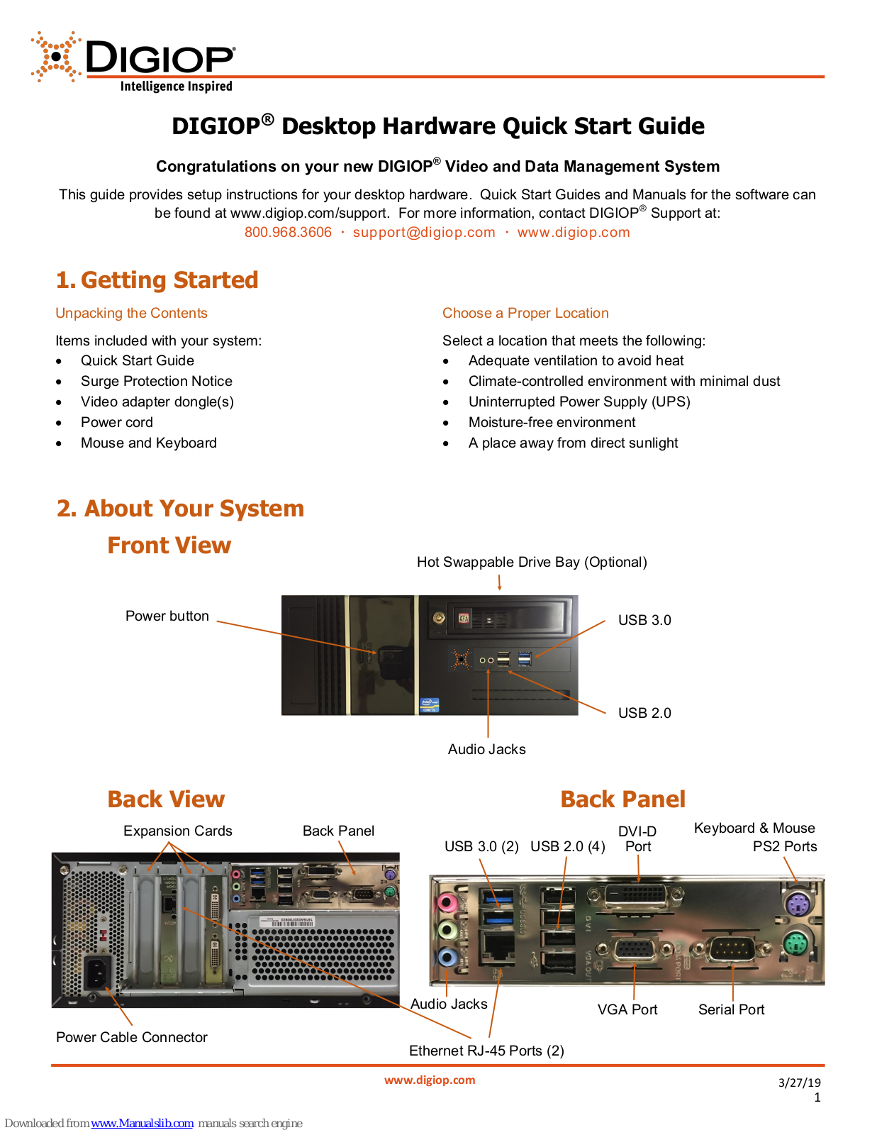 Digiop Desktop Hardware Quick Start Manual