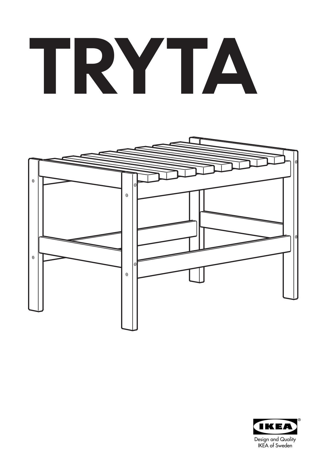 IKEA TRYTA User Manual