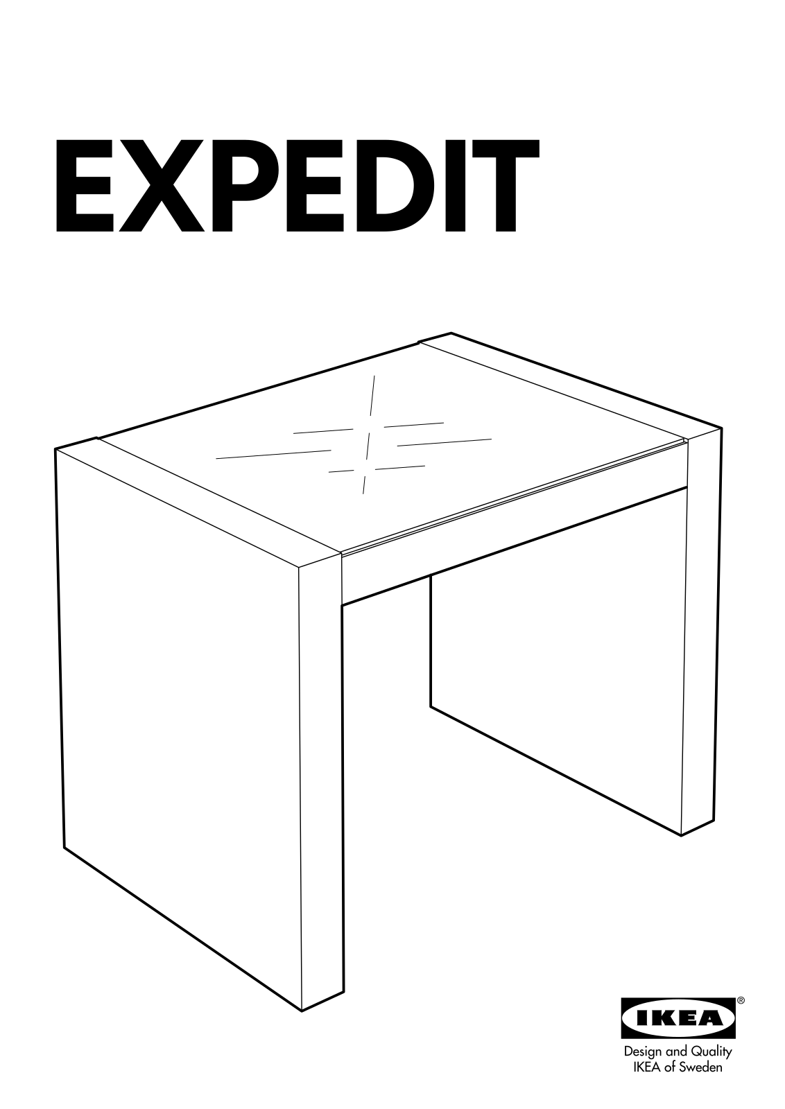 IKEA EXPEDIT SIDE TABLE Assembly Instruction