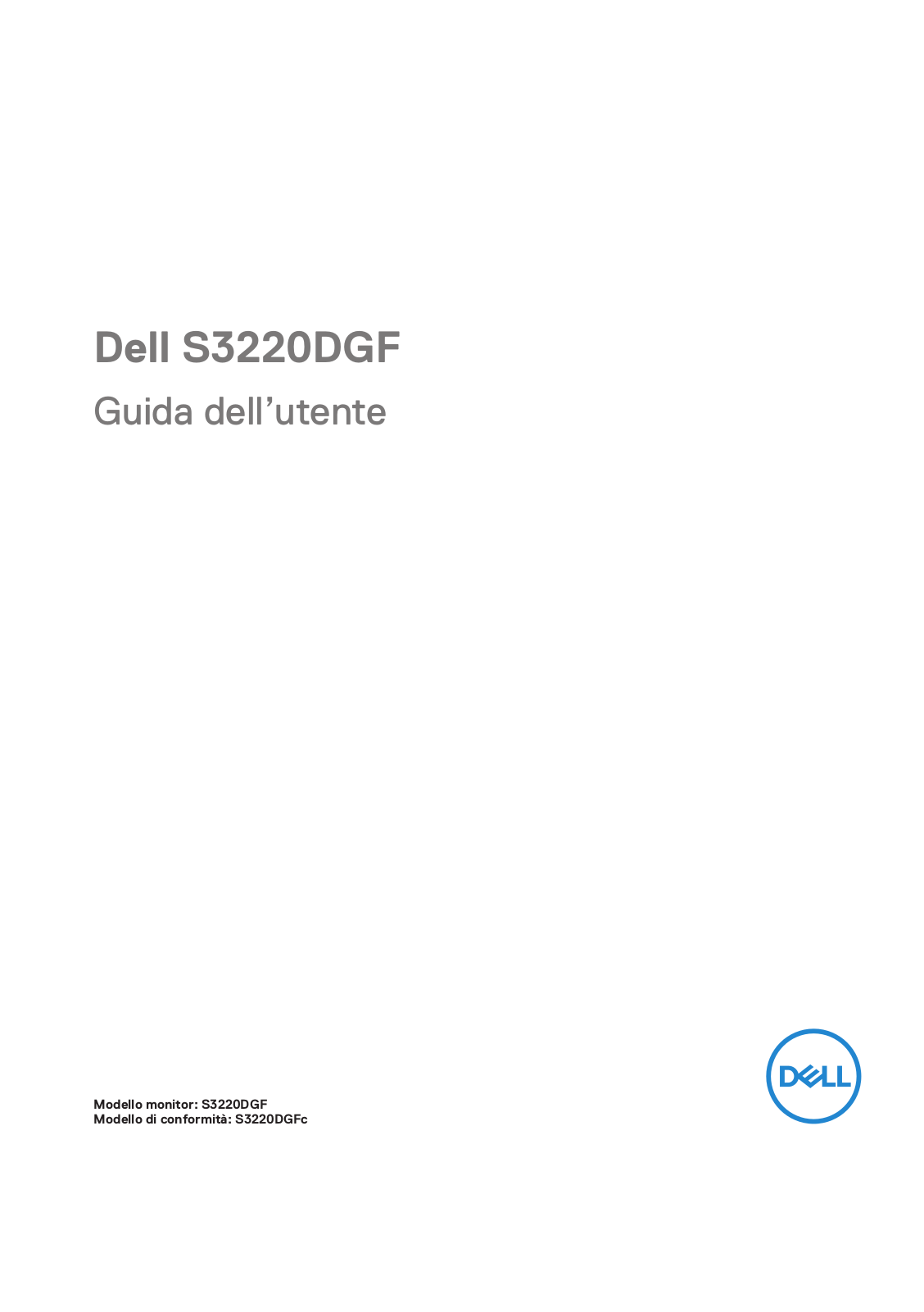 Dell S3220DGF User Manual