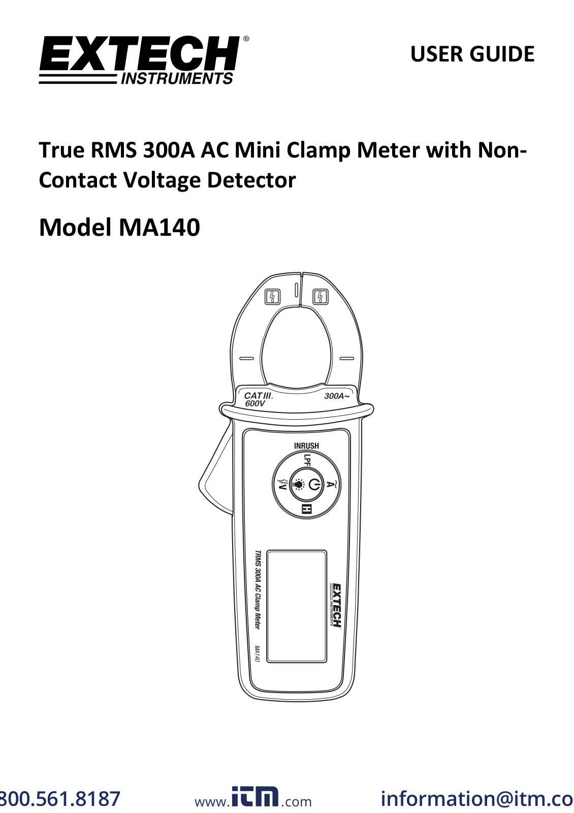 Extech Instruments MA140, MA145 User Manual