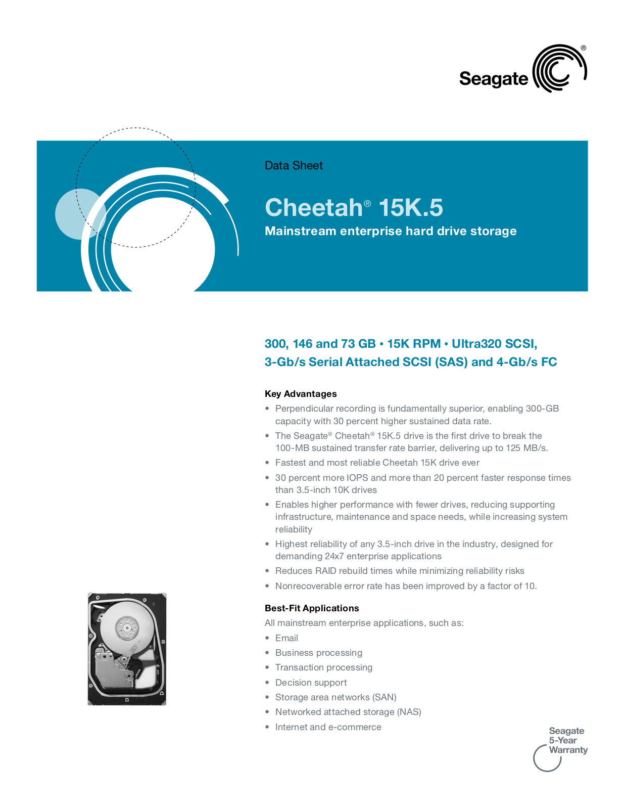 Seagate CHEETAH 15K.5 User Manual