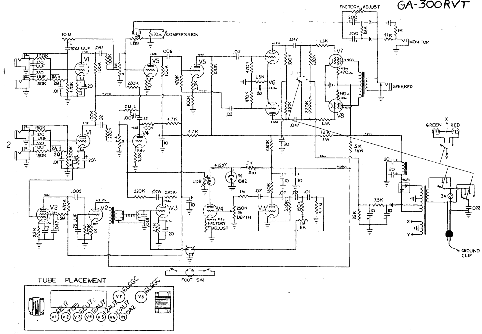 Gibson ga300rvt schematic