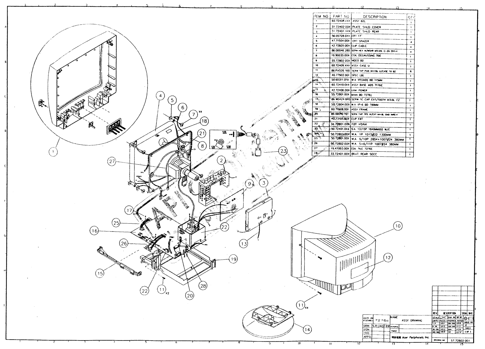 Acer 7276C Schematic