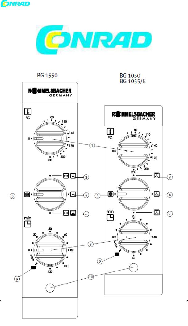 Rommelsbacher BG1550, BG1050, BG1055E User guide