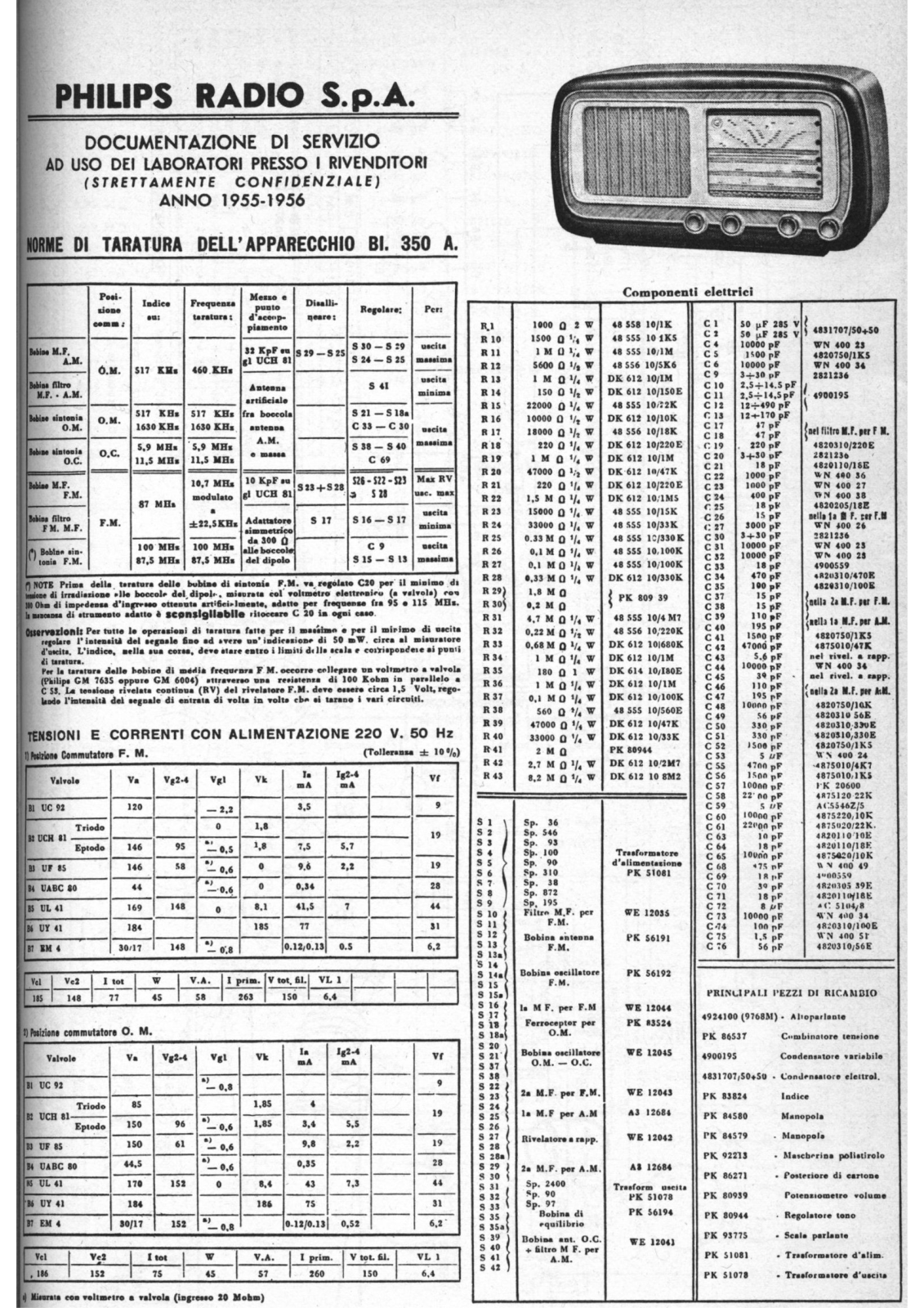 Philips bi350a components