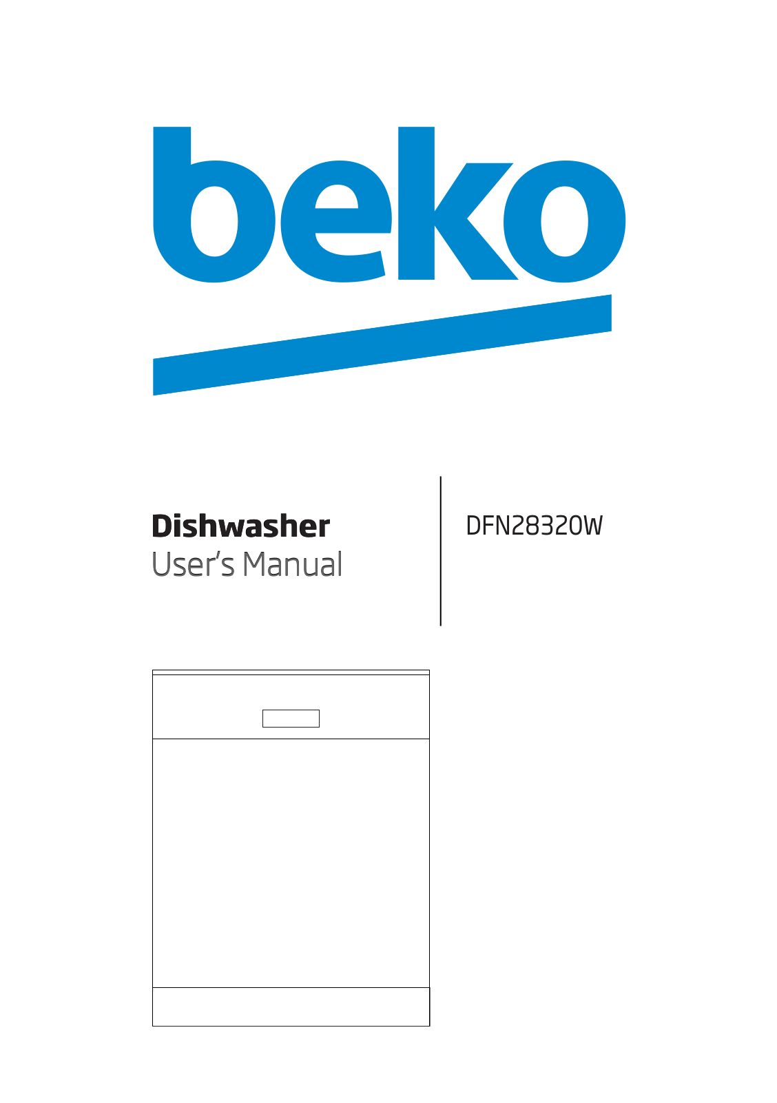 Beko DFN28320W User Manual