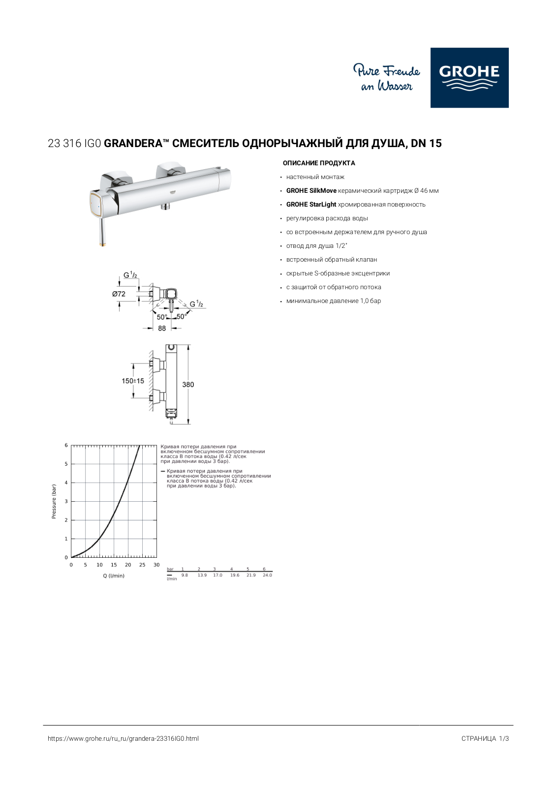 Grohe 23316IG0 User guide