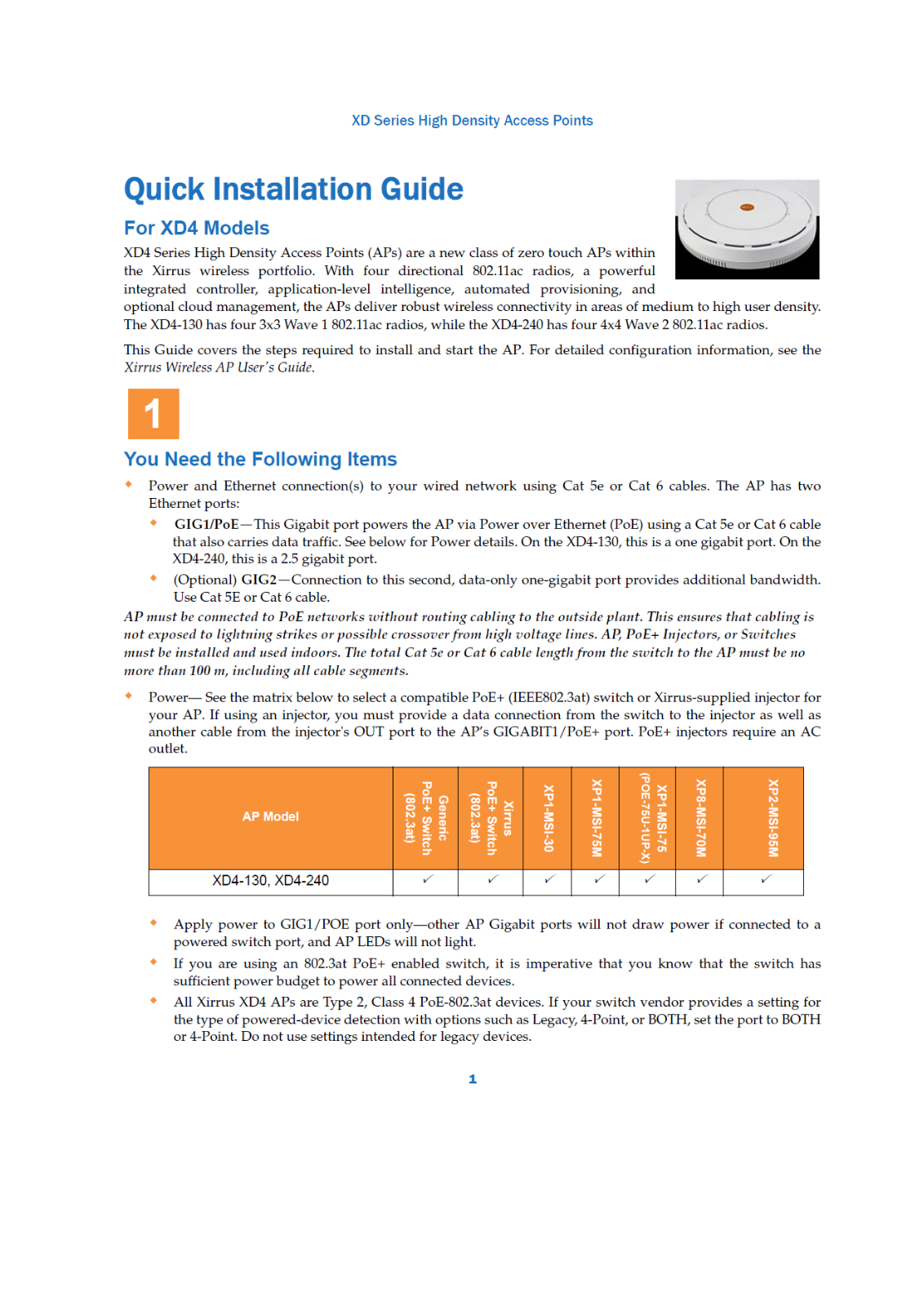 Cambium Networks XD240B Users Manual