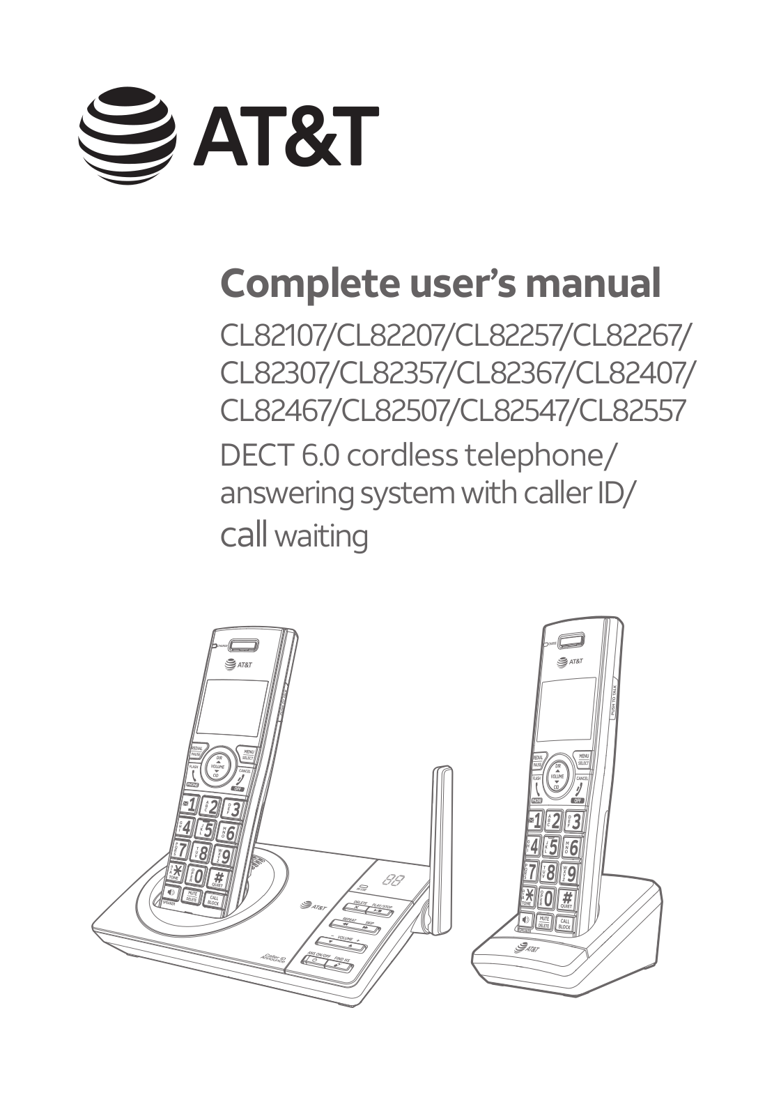 AT&T CL82107, CL82257, CL82267, CL82367, CL82467 User Manual