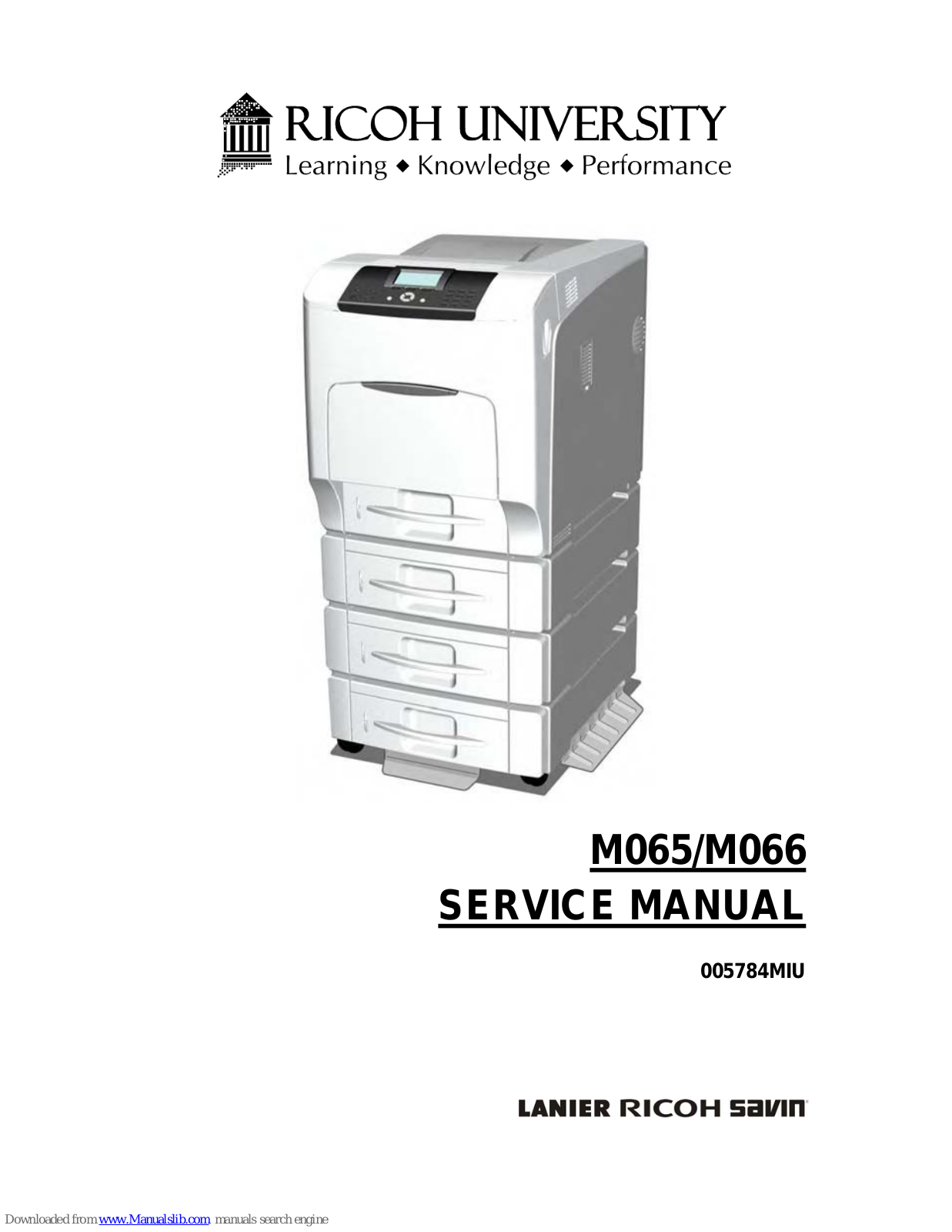 Ricoh M065, M066 Service Manual