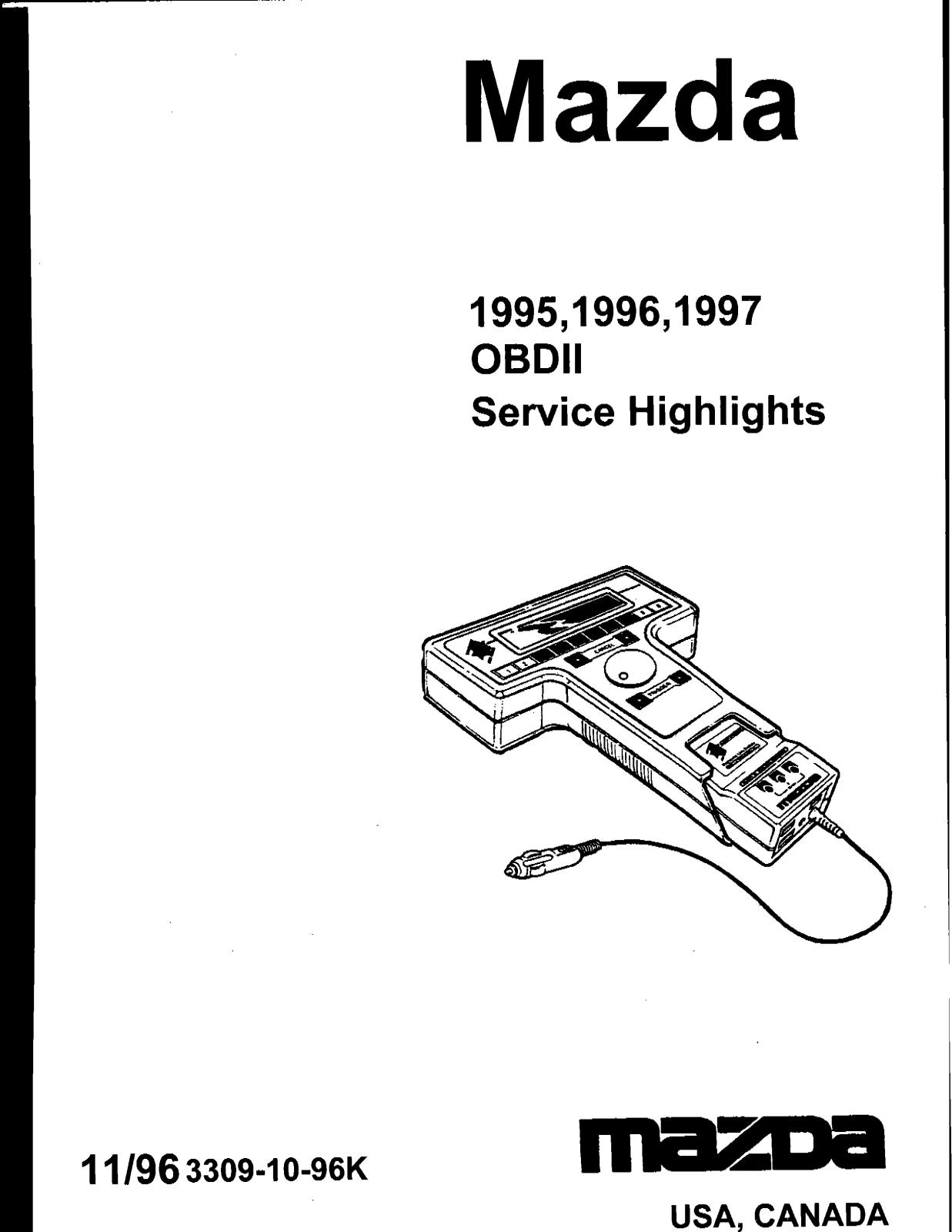 Mazda Millenia 1995 1997 User Manual