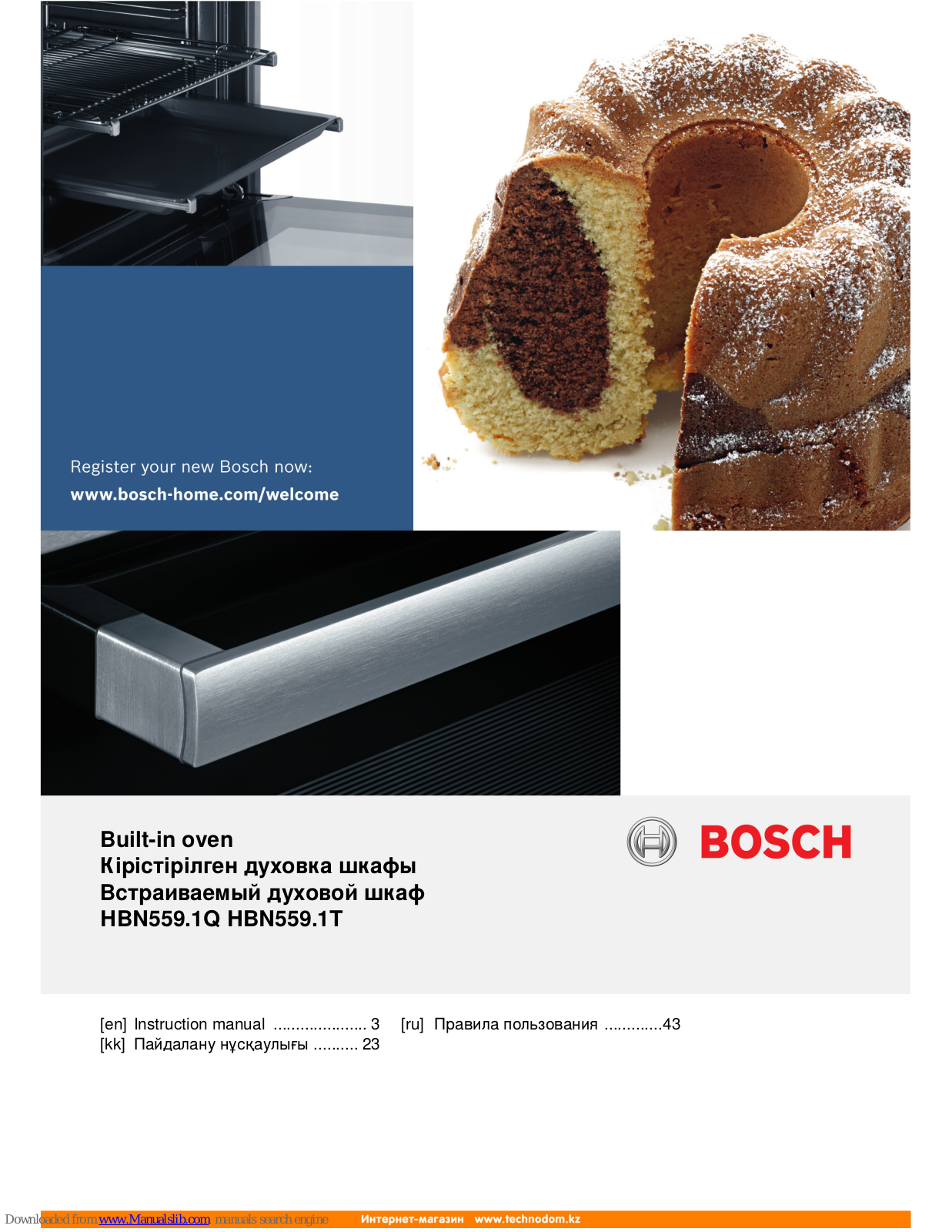 Bosch HBN559.1Q, HBN559.1T Instruction Manual