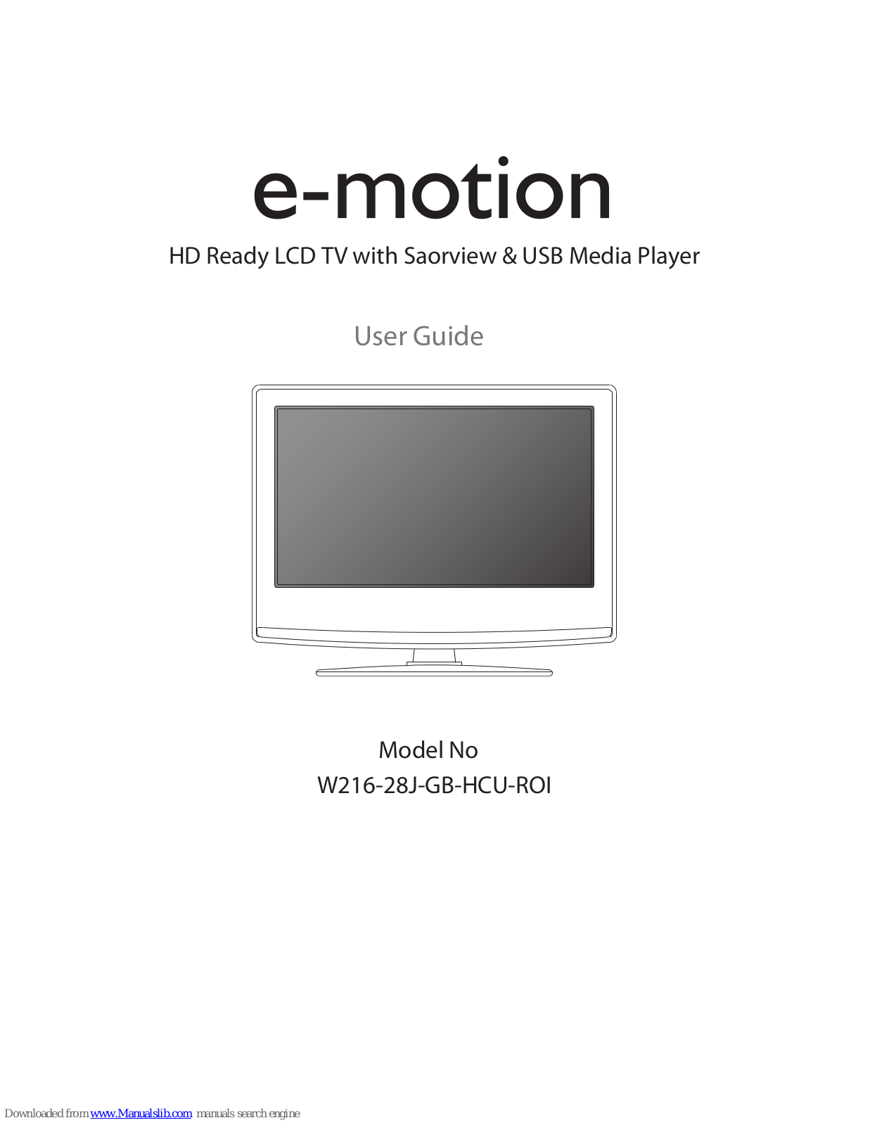 e-motion W216-28J-GB-HCU-ROI User Manual