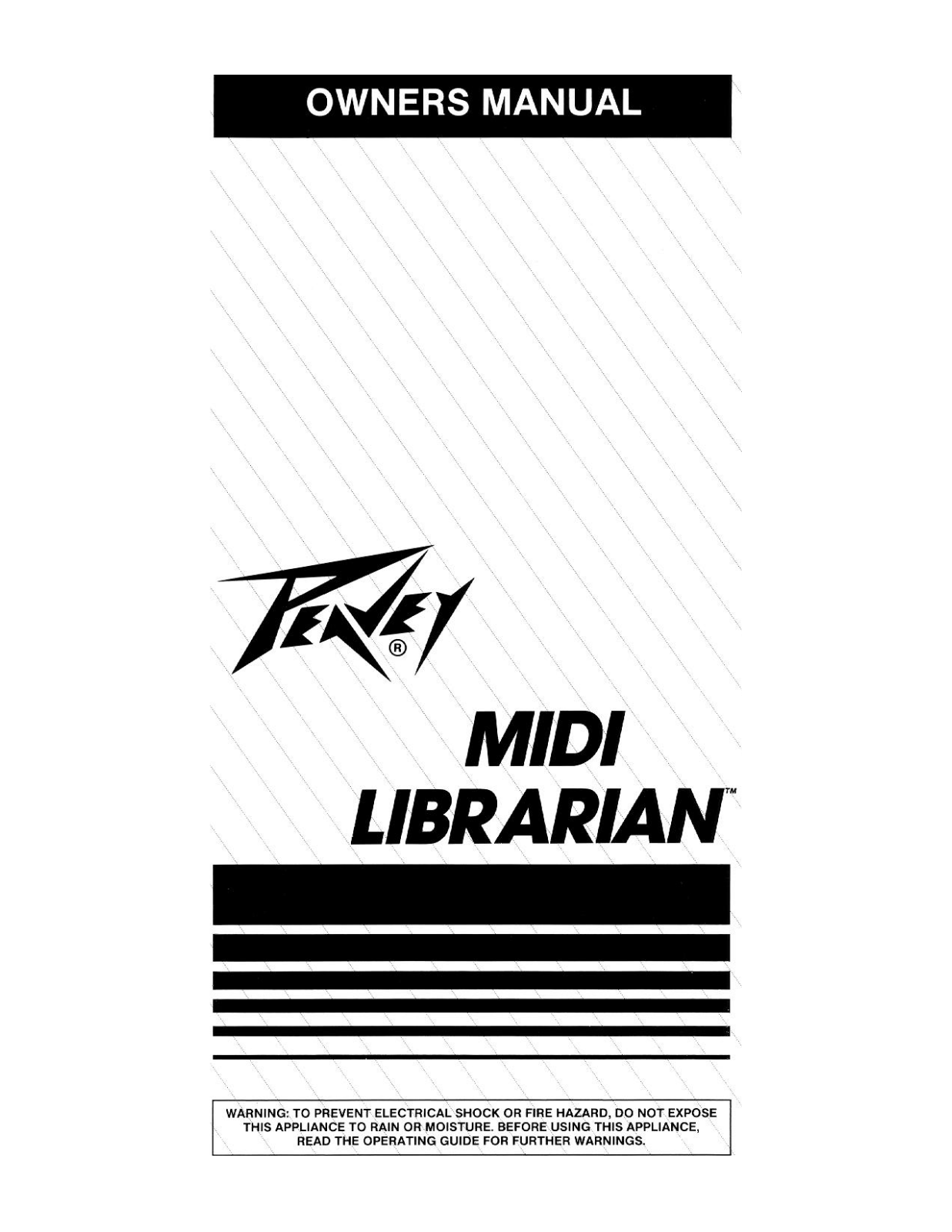 Peavey MIDI LIBRARIAN Owners Manual