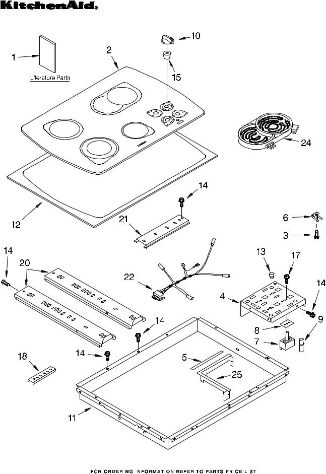 KitchenAid KECC507KWW0 Parts List