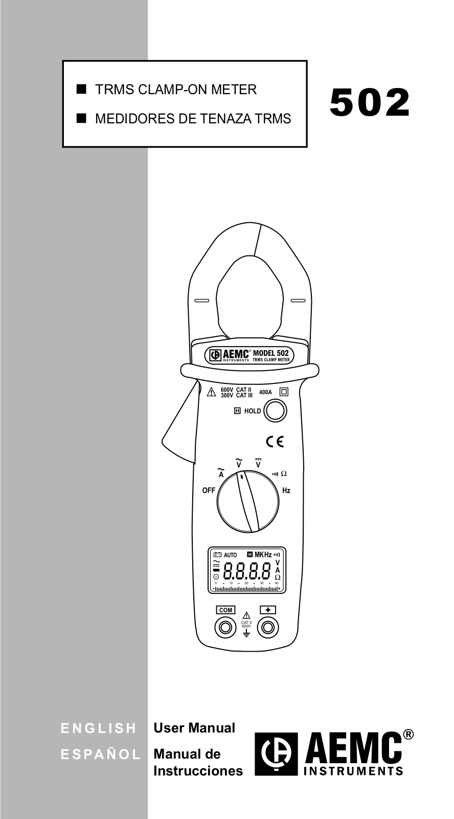 AEMC 502 Operating Manual