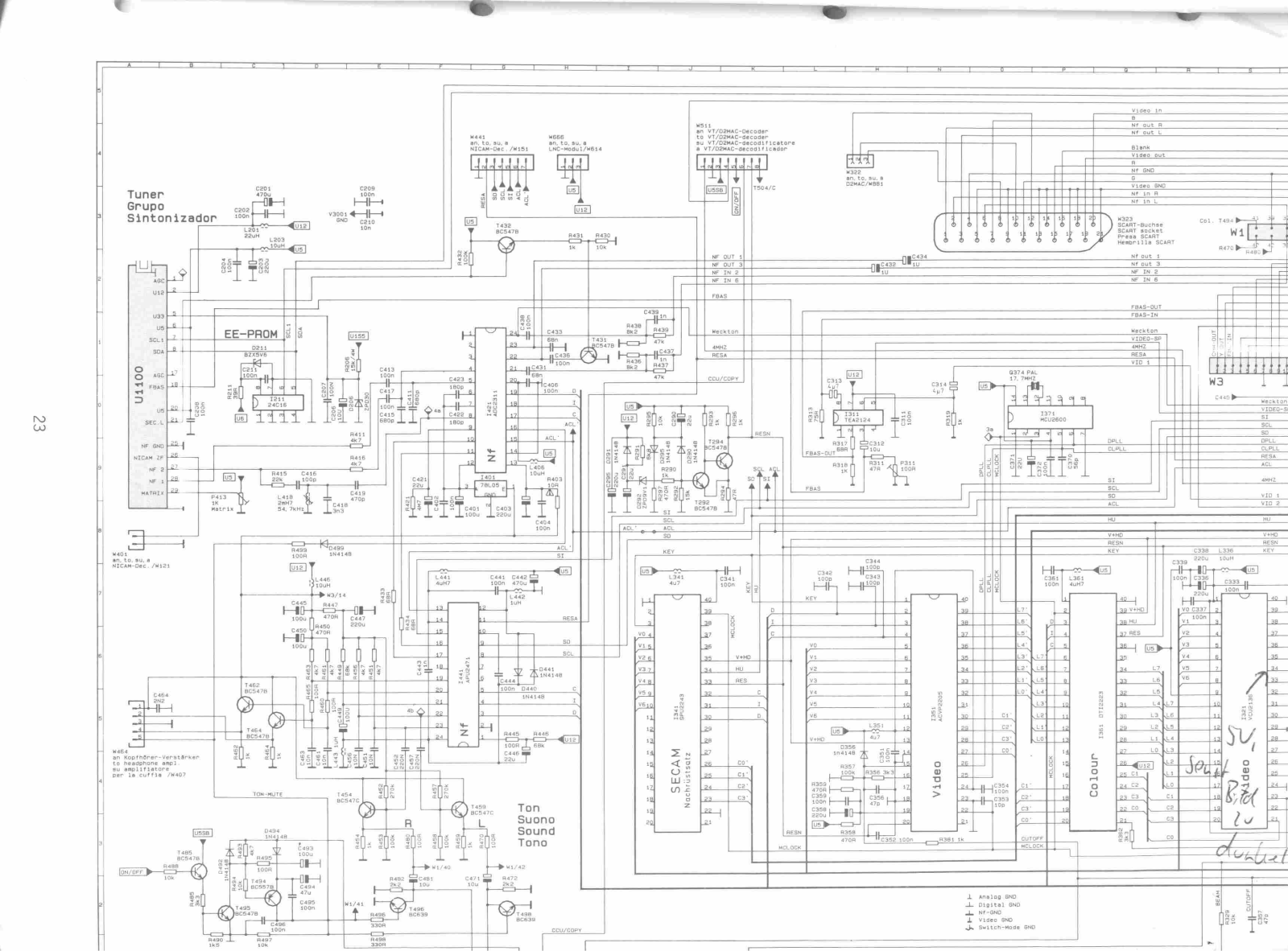 Loewe C9003 Schematics